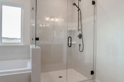 Black Frame Shower Door